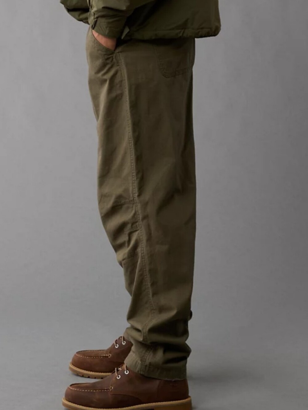 Timberland X AE Ripstop Heritage Box Fit Pants Size 28 Olive Green